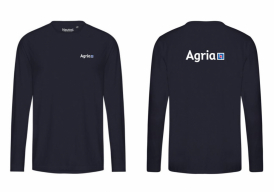 Unisex tummansininen toiminnallinen pusero 